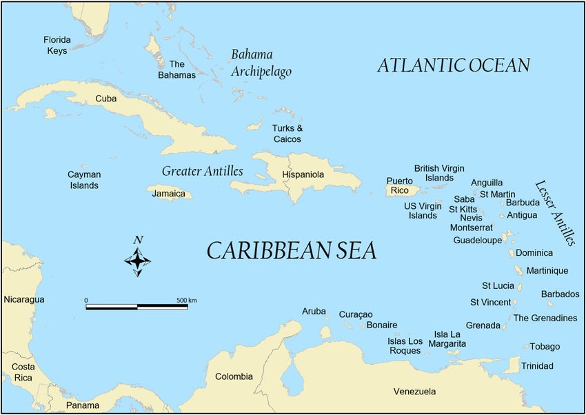 Caribbean Sea Map